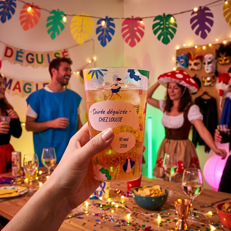Gobelet personnalisé Soirée Costume