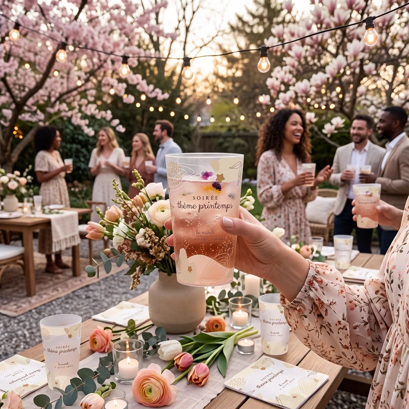 Gobelet personnalisé Soirée Printemps