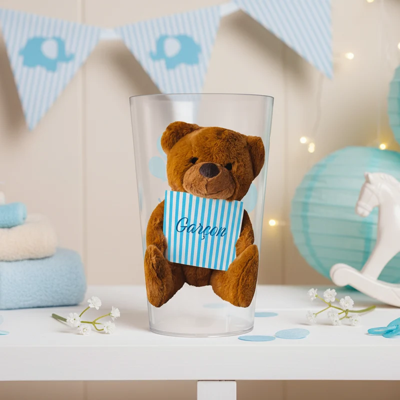 Gobelet personnalisé Baby Shower Peluche