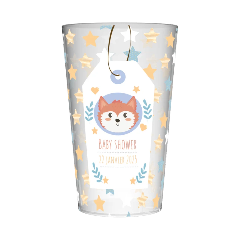 Gobelet personnalisé Baby Shower Etoiles