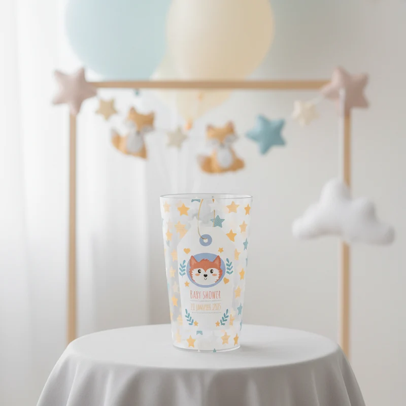 Gobelet personnalisé Baby Shower Etoiles