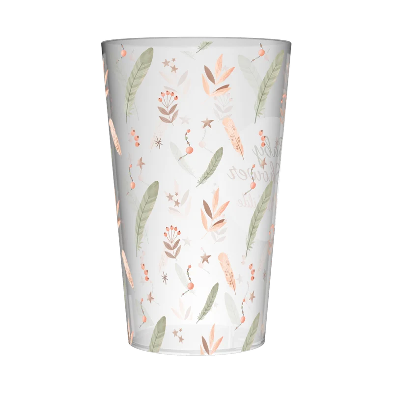 Gobelet personnalisé Baby Shower Plumes Bohème