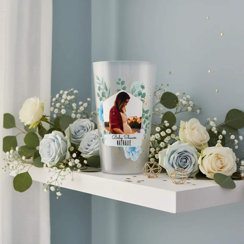 Gobelet personnalisé Baby Shower Photo & Tétines