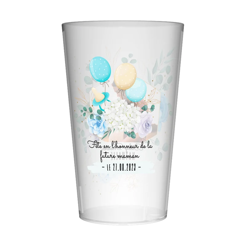 Gobelet personnalisé Baby Shower Photo & Tétines