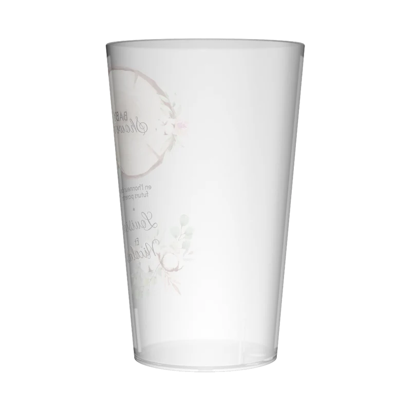 Gobelet personnalisé Baby Shower Bois & Coton