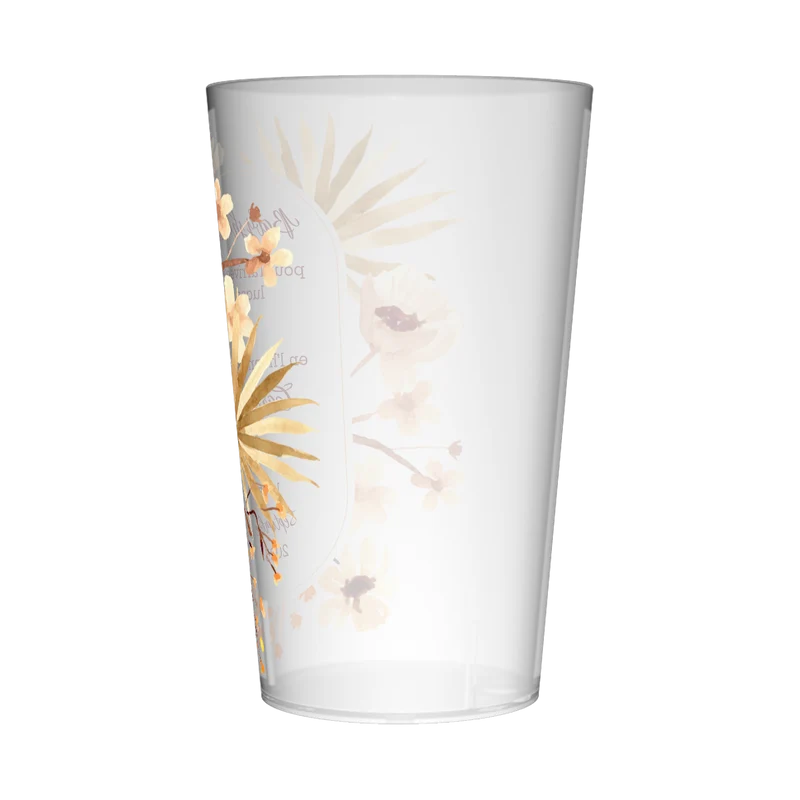 Gobelet personnalisé Baby Shower Fleurs Jaunes