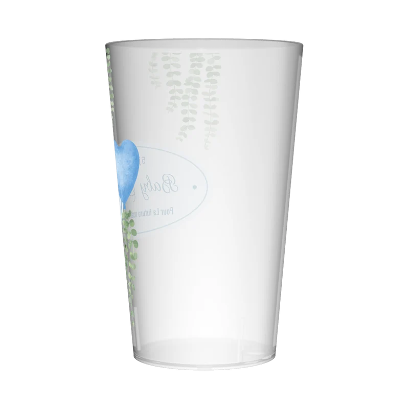 Gobelet personnalisé Baby Shower Eucalyptus & Bleu
