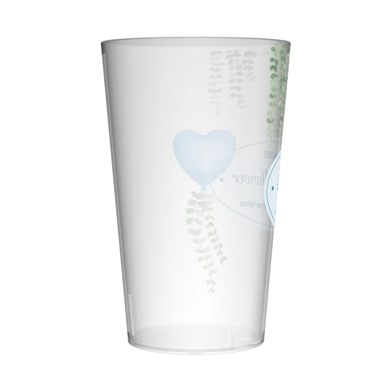 Gobelet personnalisé Baby Shower Eucalyptus & Bleu