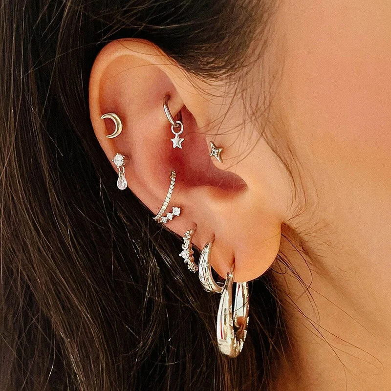 Piercing Nébuleuse bijoux (unité) - Lune Argentée