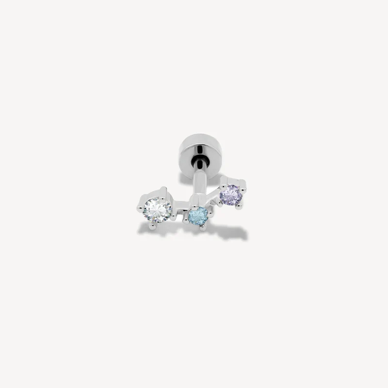 Piercing Nébuleuse bijoux (unité) | Orion argent multico