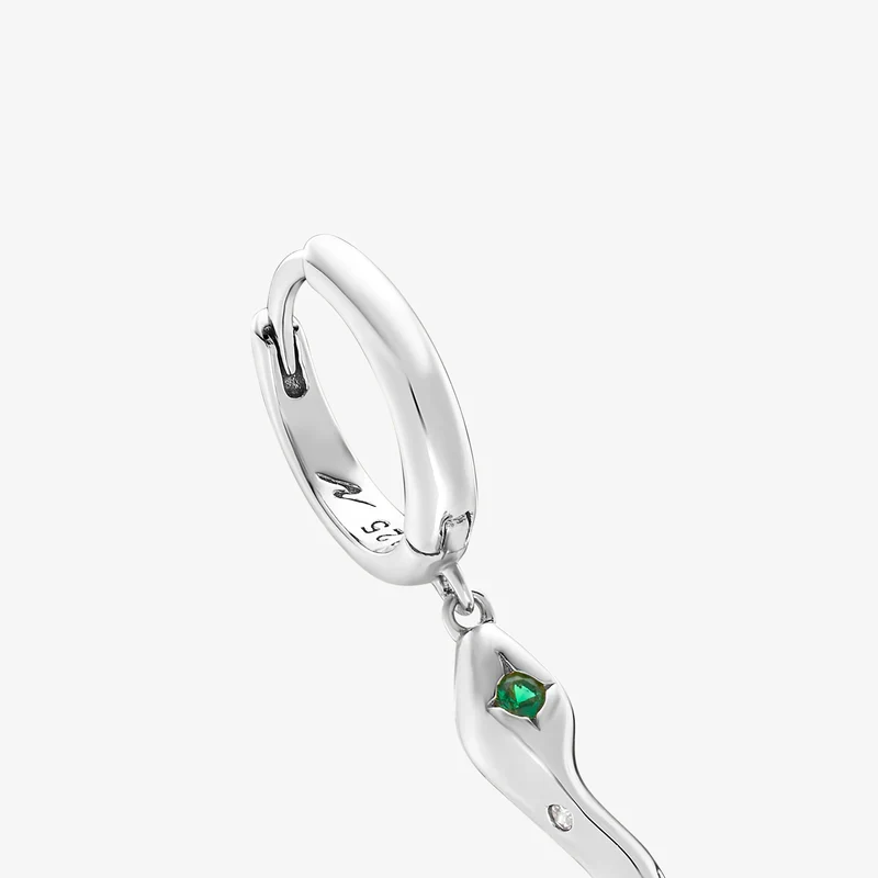 Mini créoles Nébuleuse bijoux (unité) - Naja Argent émeraude