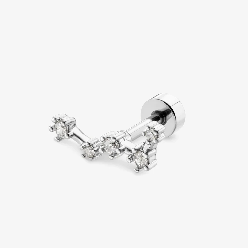 Piercing Nébuleuse bijoux (unité) - Cassiopée argent