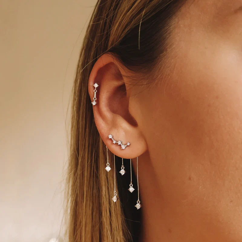 Piercing Nébuleuse bijoux (unité) - Cassiopée argent