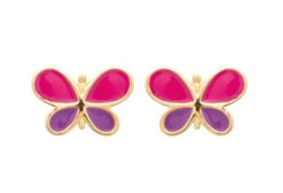 Boucles d'oreilles enfant - Papillon