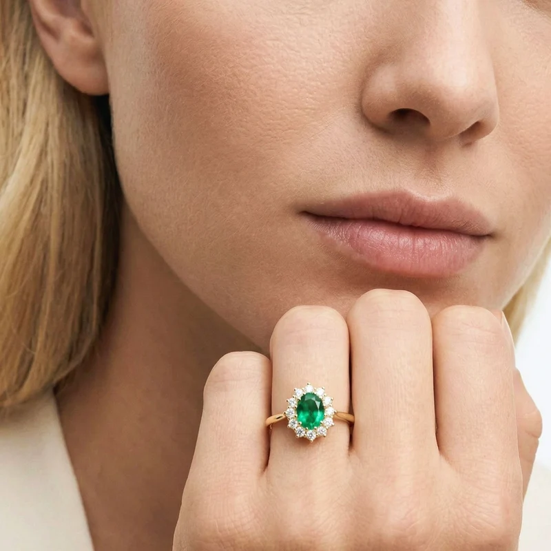 Bague - Solar verte