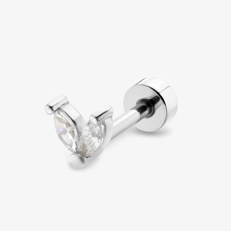 Piercing Nébuleuse bijoux (unité) - Noora argenté