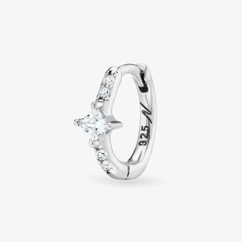 Mini créoles Nébuleuse Argent bijoux (unité) - Rym blanche