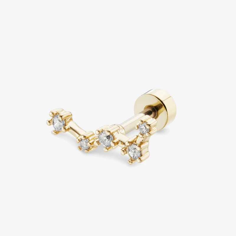 Piercing Nébuleuse bijoux - Cassiopée blanche