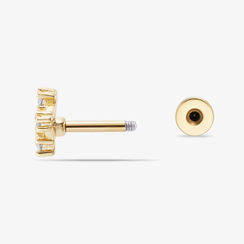 Piercing Nébuleuse bijoux - Cassiopée blanche