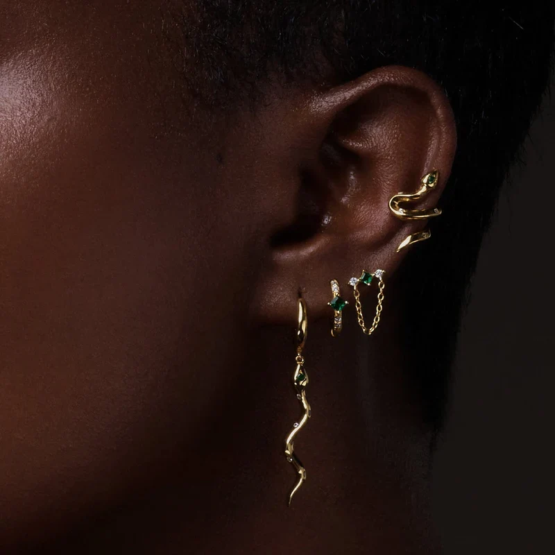 Mini créoles Nébuleuse bijoux (unité) - Rym émeraude