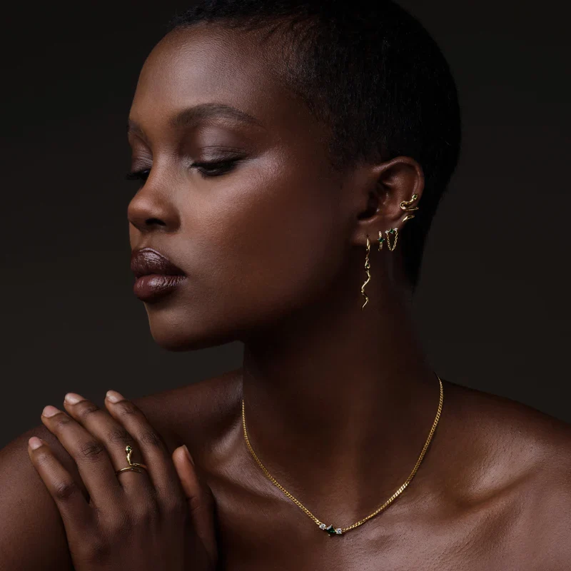 Mini créoles Nébuleuse bijoux (unité) - Rym émeraude