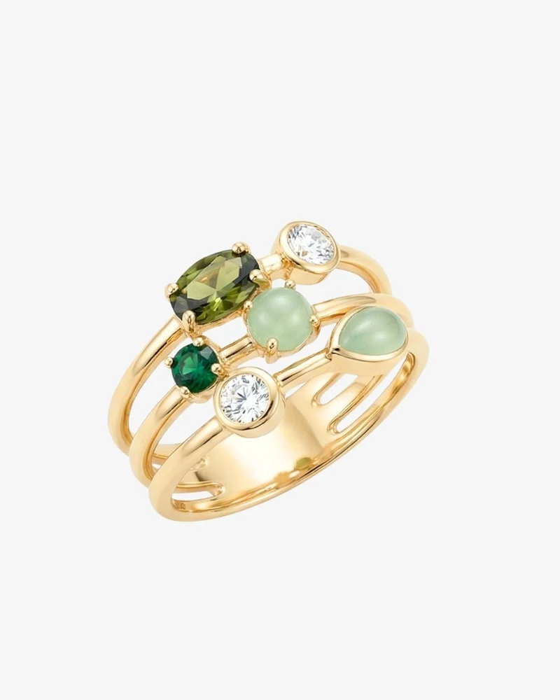 Bague - OLGA verte