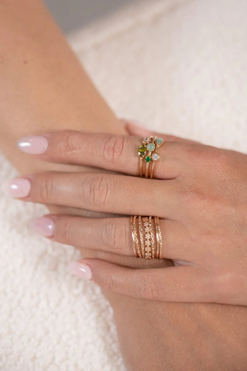 Bague - OLGA verte