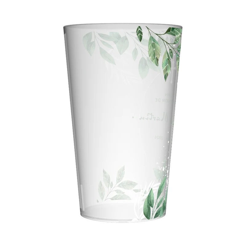 Gobelet personnalisé Communion Feuilles
