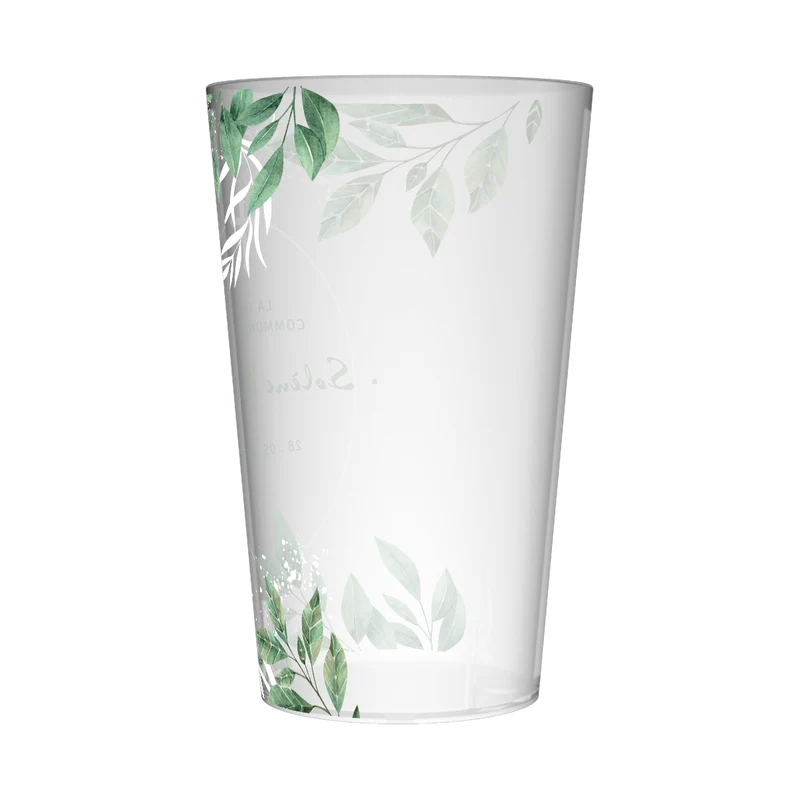 Gobelet personnalisé Communion Feuilles