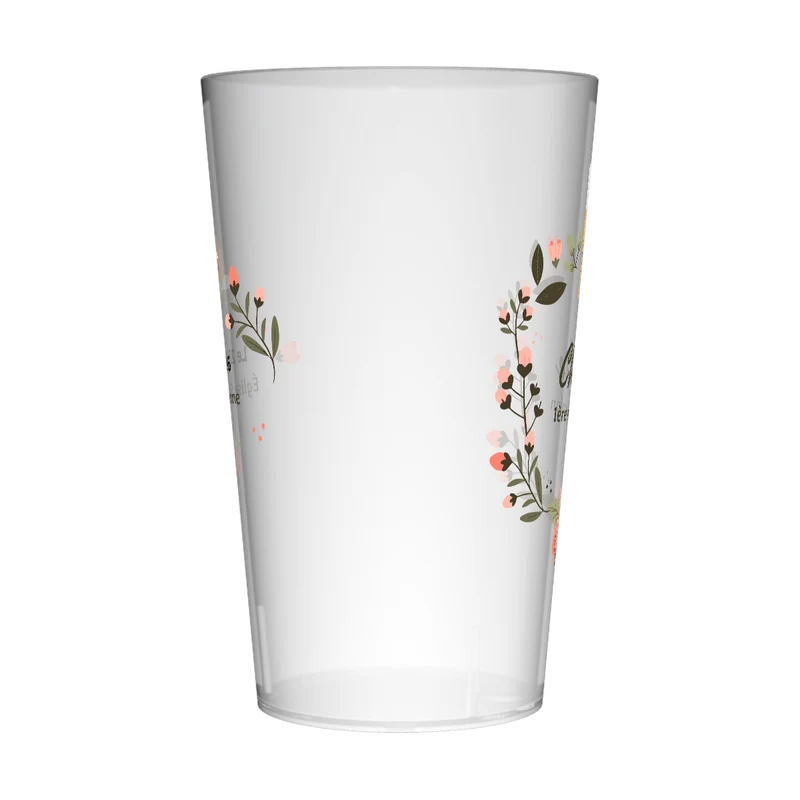 Gobelet personnalisé Communion Calice & Fleurs