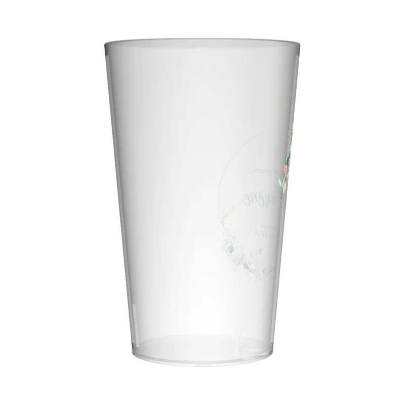 Gobelet personnalisé Communion Fleurs Eucalyptus