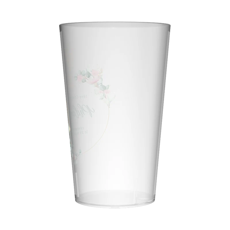Gobelet personnalisé Communion Fleurs Eucalyptus