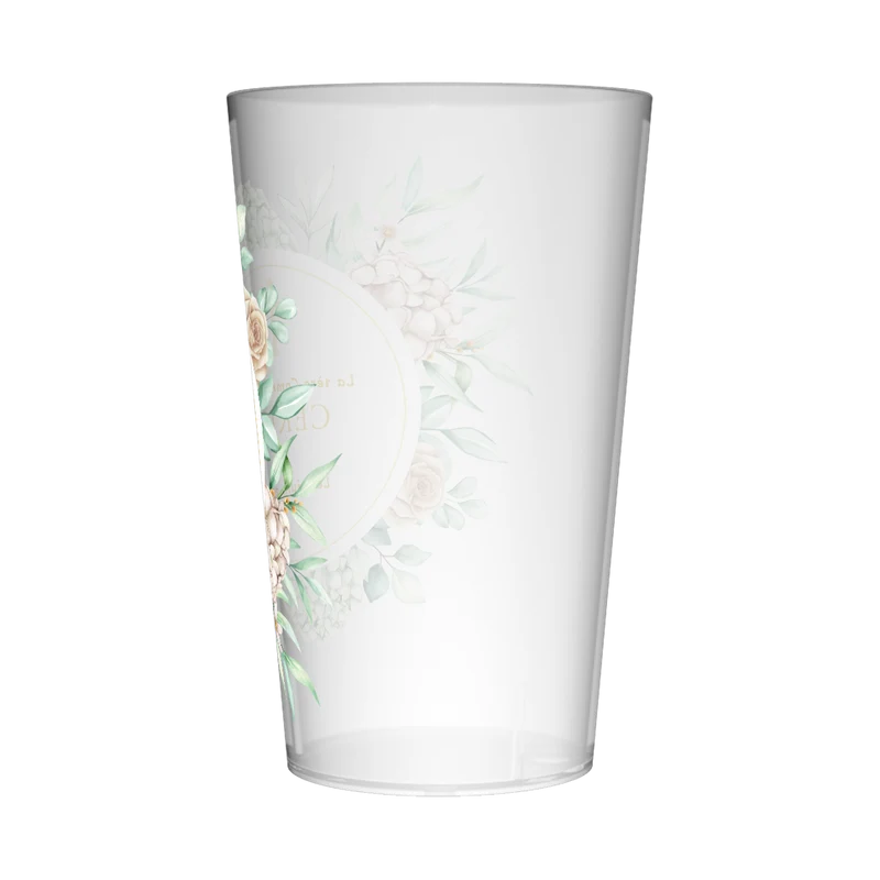 Gobelet personnalisé Communion Couronne Verte
