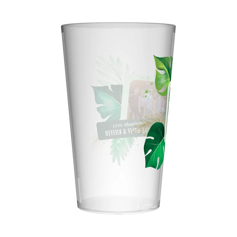Gobelet personnalisé Cousinade Photo & Philodendron