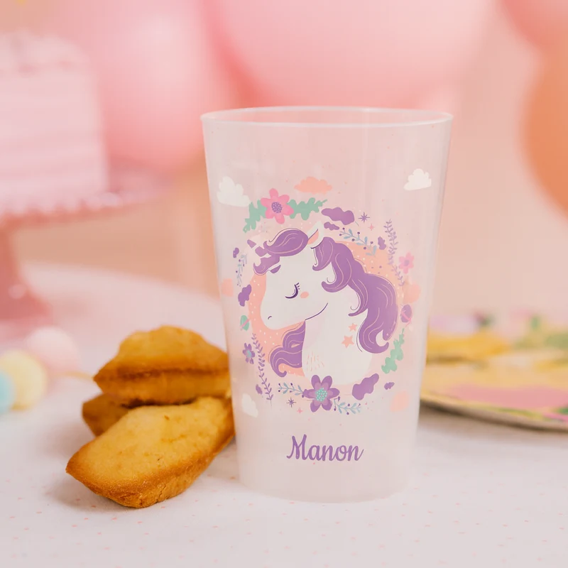 Gobelet personnalisé Enfant Licorne