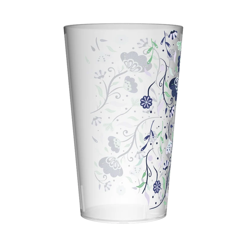 Gobelet personnalisé Déco Fleurs Bleues