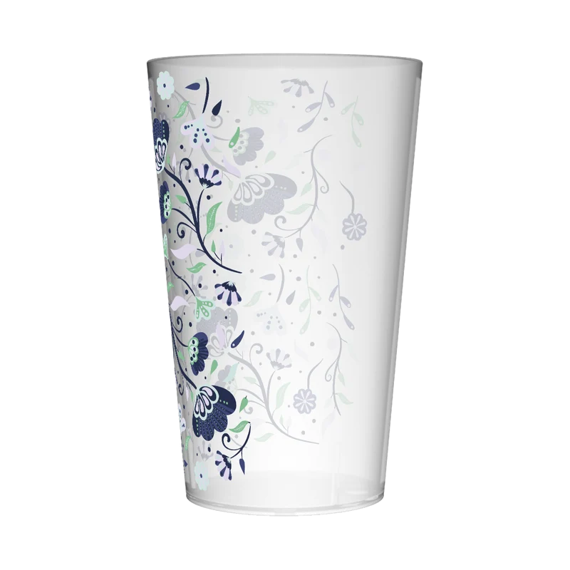 Gobelet personnalisé Déco Fleurs Bleues