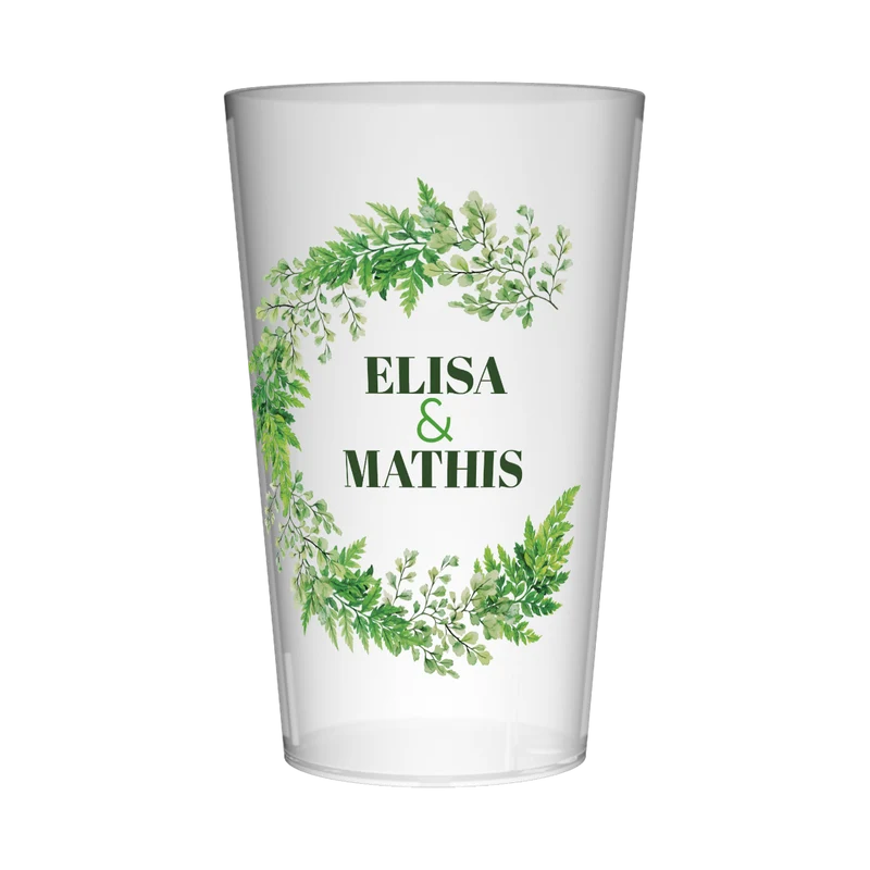 Gobelet personnalisé Mariage Vert