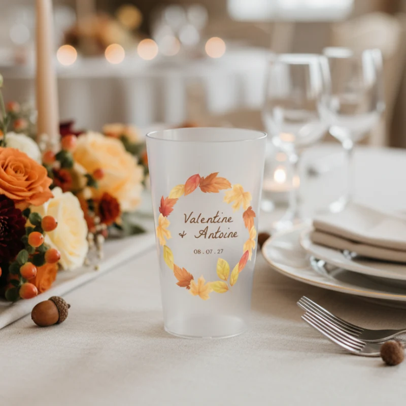 Gobelet personnalisé Mariage Automne