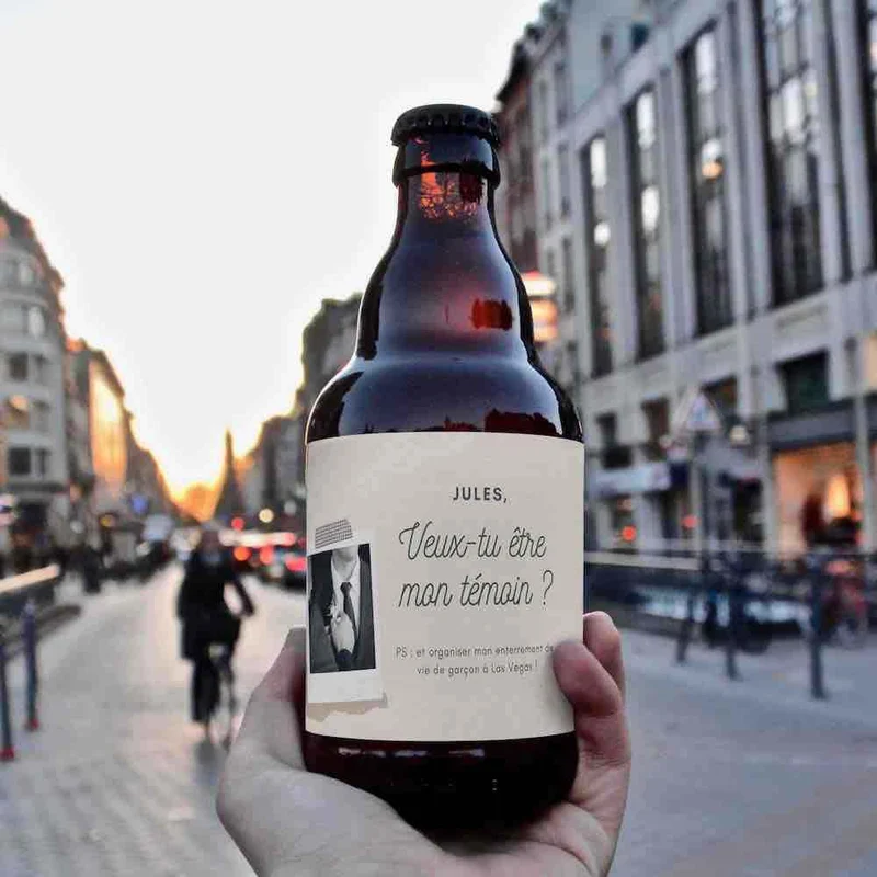 Bière demande témoin homme