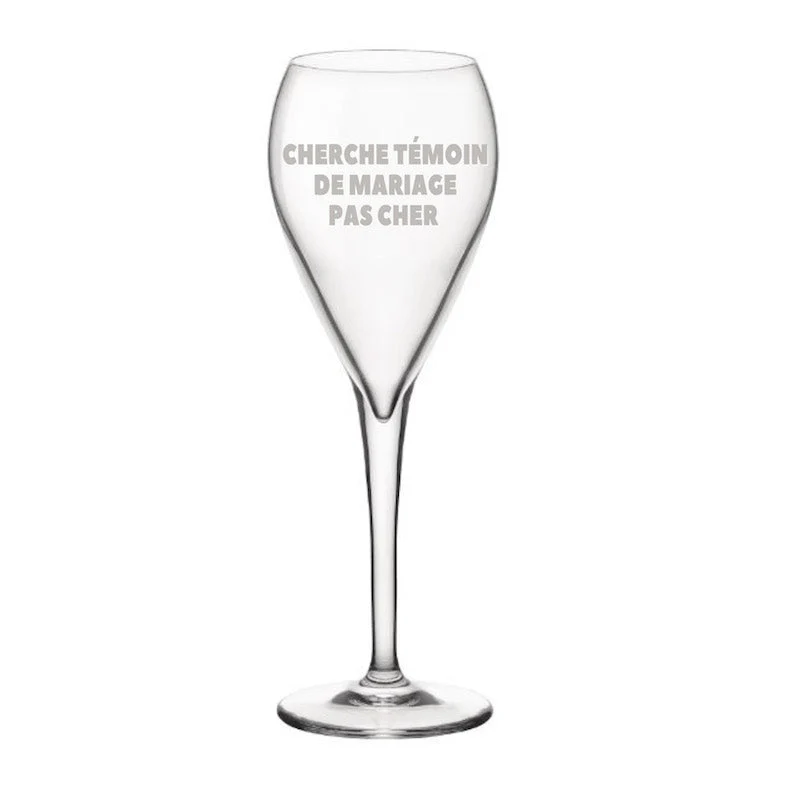 Verre cherche témoin de mariage pas cher
