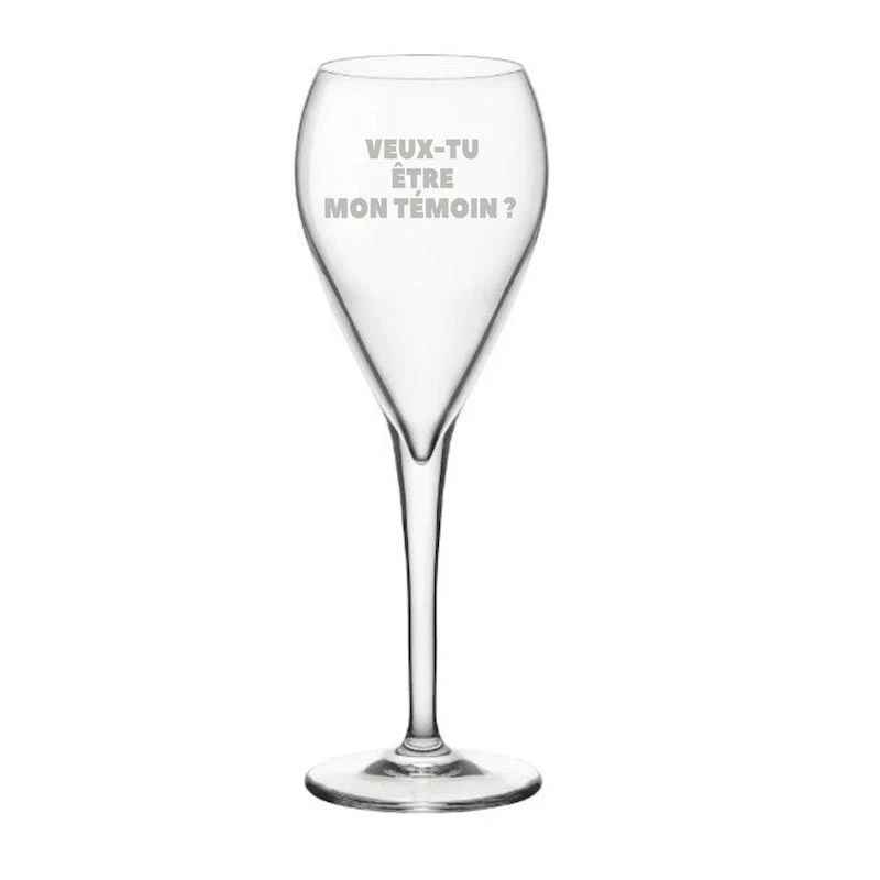 Coupe champagne veux-tu être mon témoin ?