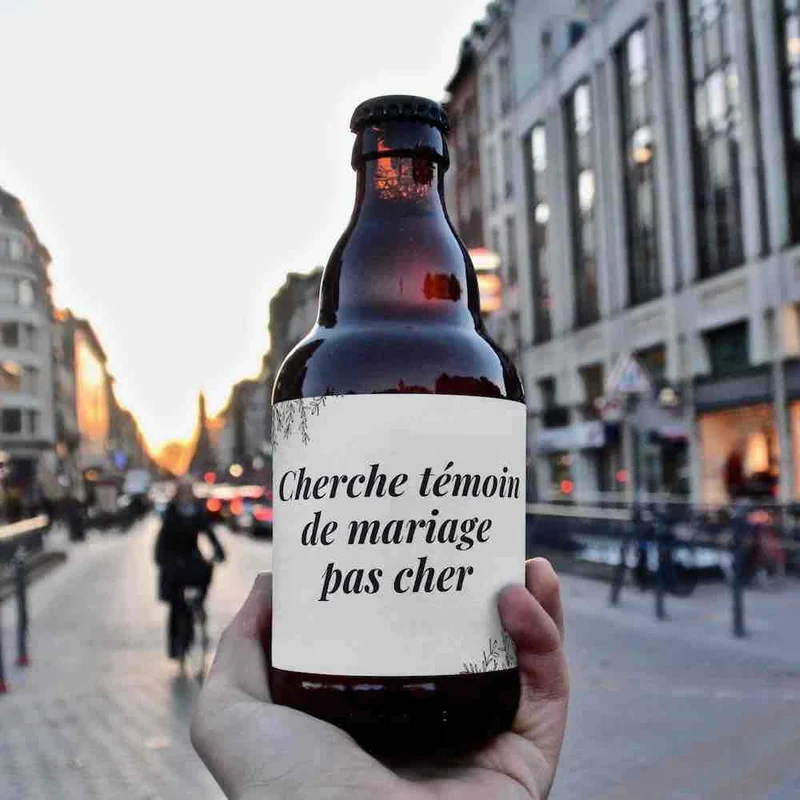 Bière cherche témoin de mariage pas cher