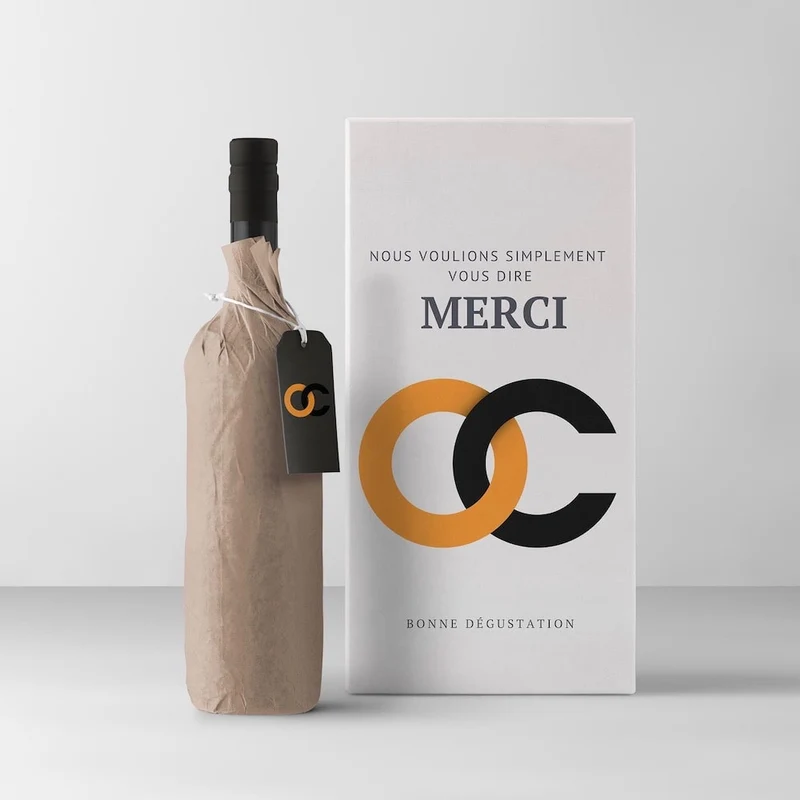 Acquisition client par le champagne personnalisé