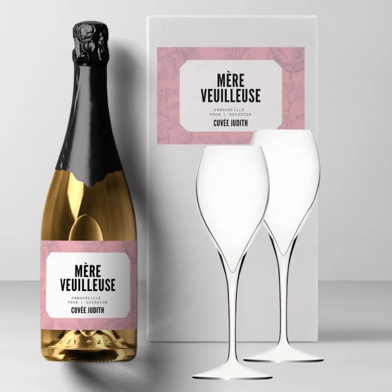 Coffret champagne fête des mères
