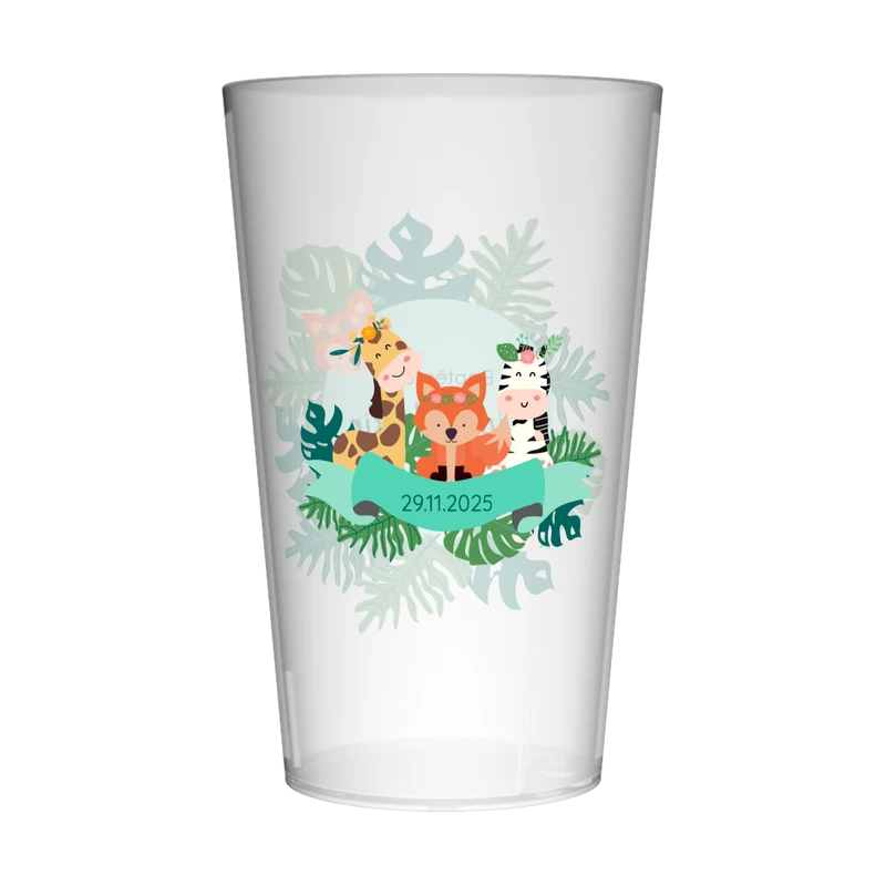 Gobelet personnalisé Baptême Tropical