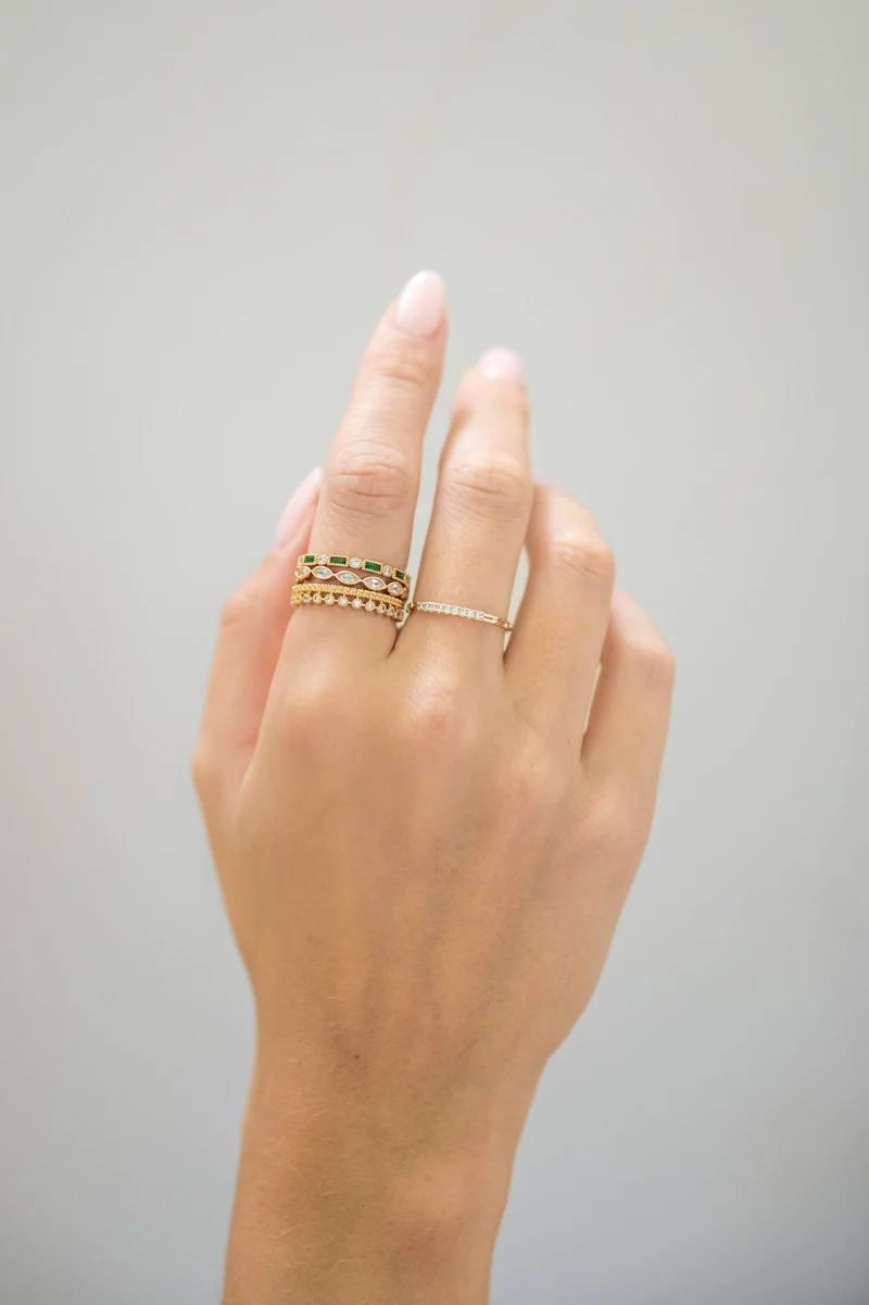 Bague - Celeste verte