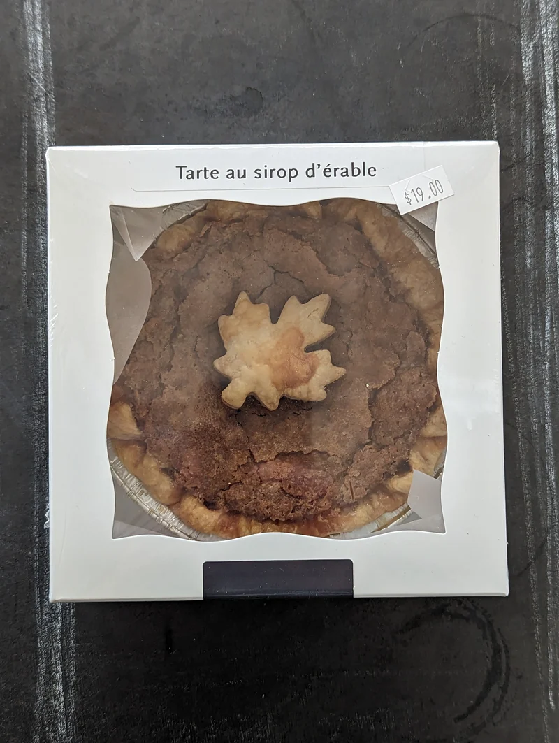 Tarte au sirop d'érable