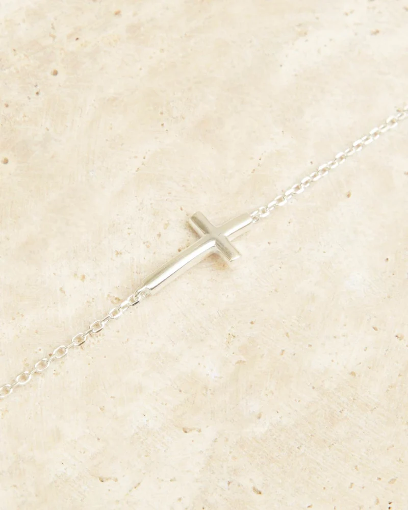 Bracelet argent - CROIX
