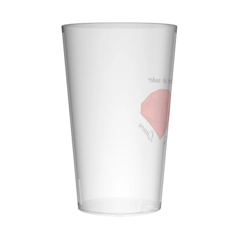 Gobelet personnalisé Noces rubis